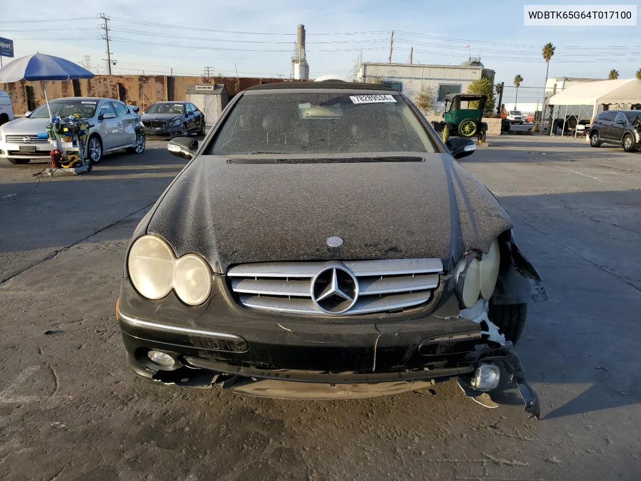 2004 Mercedes-Benz Clk 320 VIN: WDBTK65G64T017100 Lot: 78289534