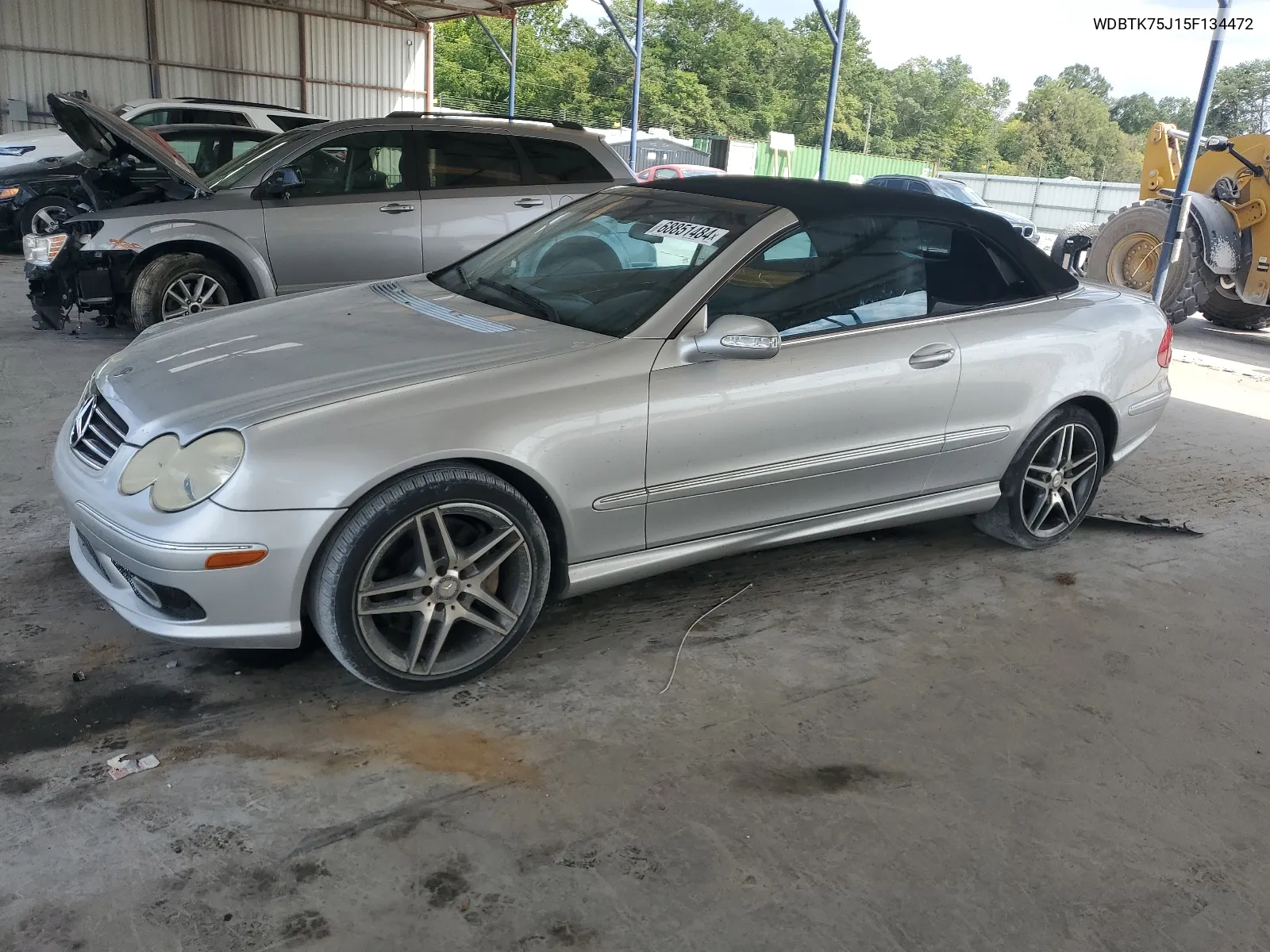 2005 Mercedes-Benz Clk 500 VIN: WDBTK75J15F134472 Lot: 68851484