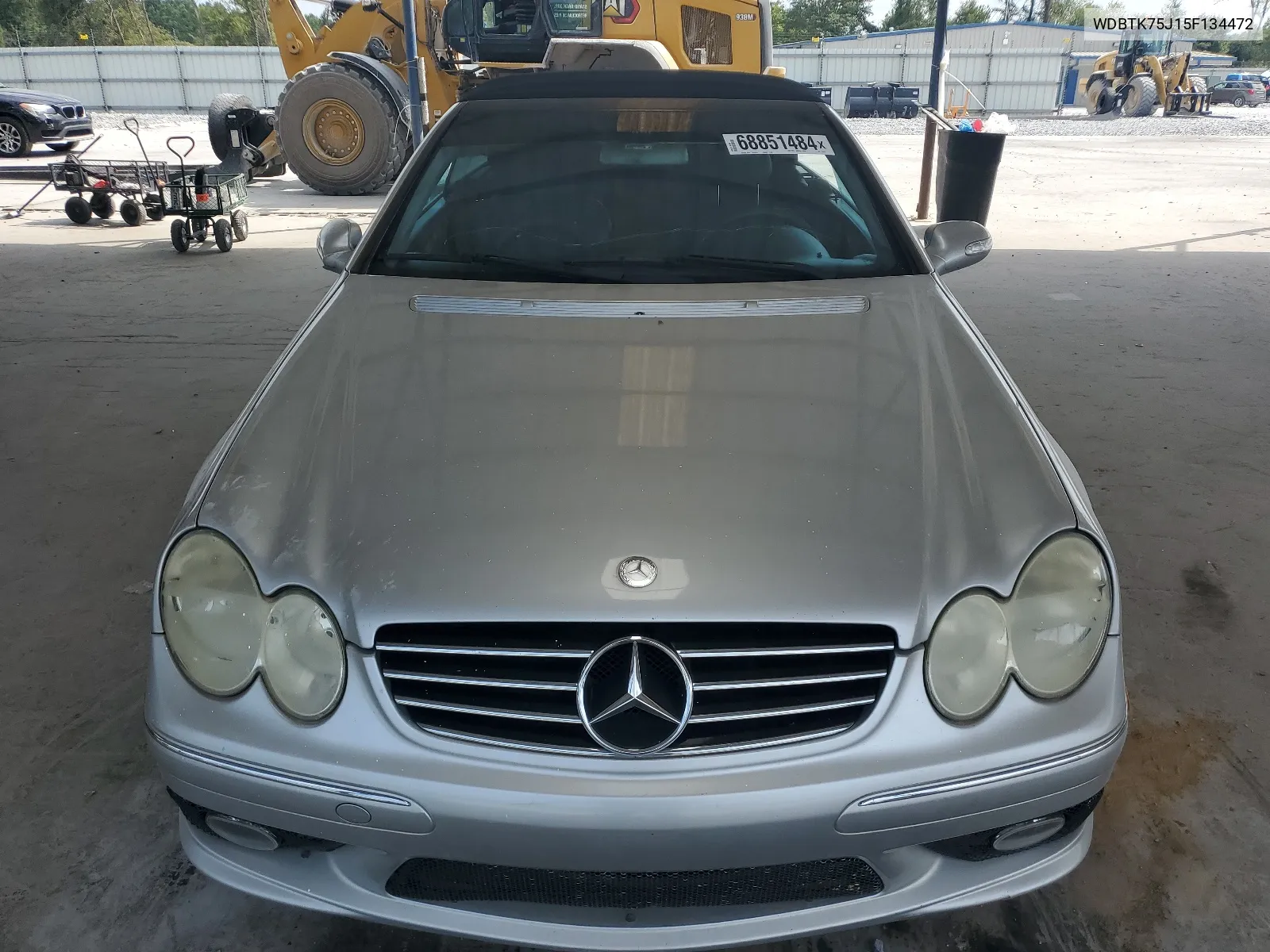 2005 Mercedes-Benz Clk 500 VIN: WDBTK75J15F134472 Lot: 68851484