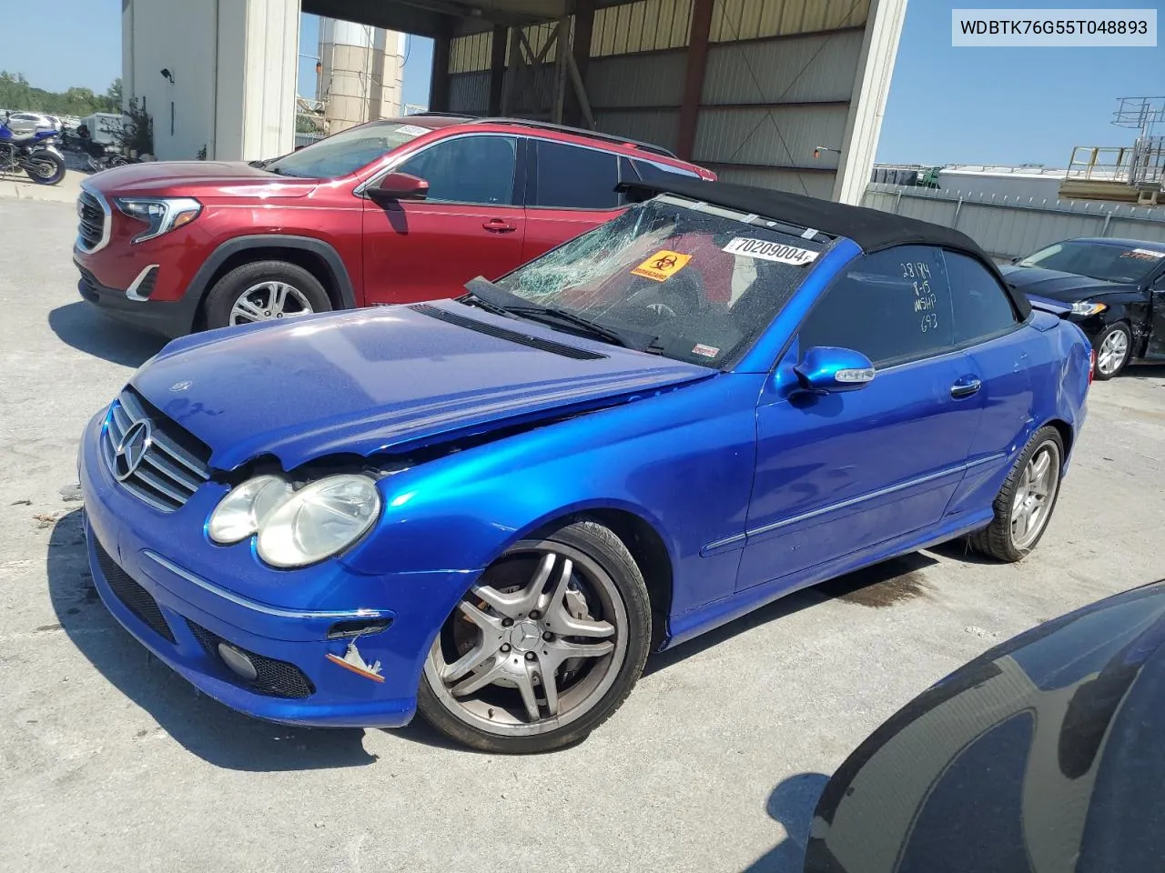 2005 Mercedes-Benz Clk 55 Amg VIN: WDBTK76G55T048893 Lot: 70209004