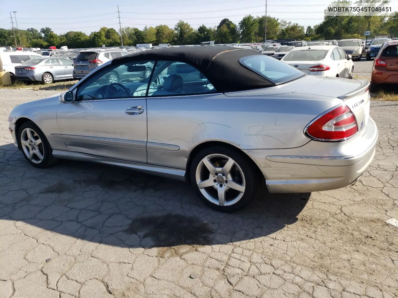 2005 Mercedes-Benz Clk 500 VIN: WDBTK75G45T048451 Lot: 71526504