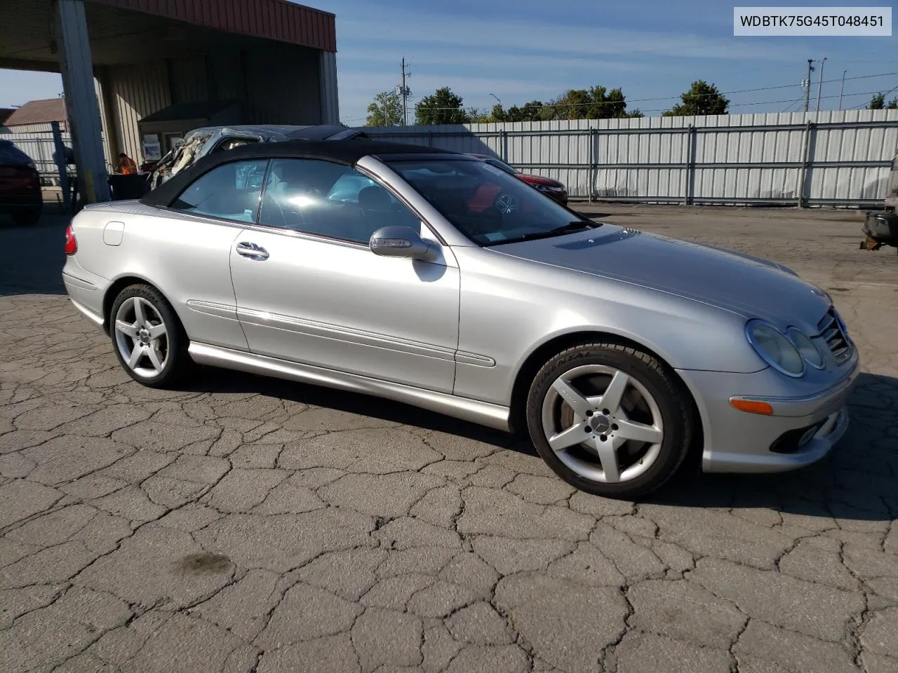 2005 Mercedes-Benz Clk 500 VIN: WDBTK75G45T048451 Lot: 71526504