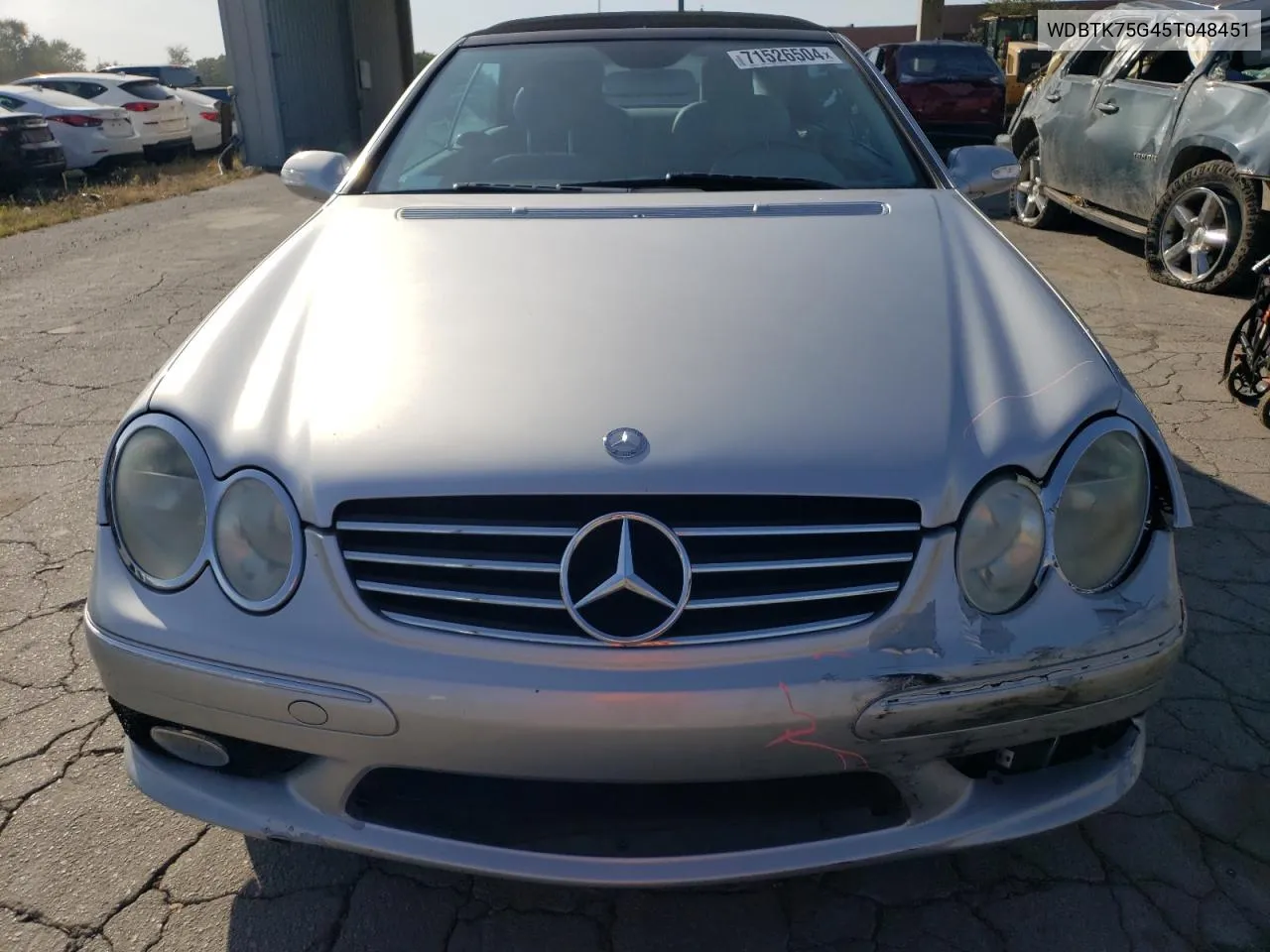 2005 Mercedes-Benz Clk 500 VIN: WDBTK75G45T048451 Lot: 71526504