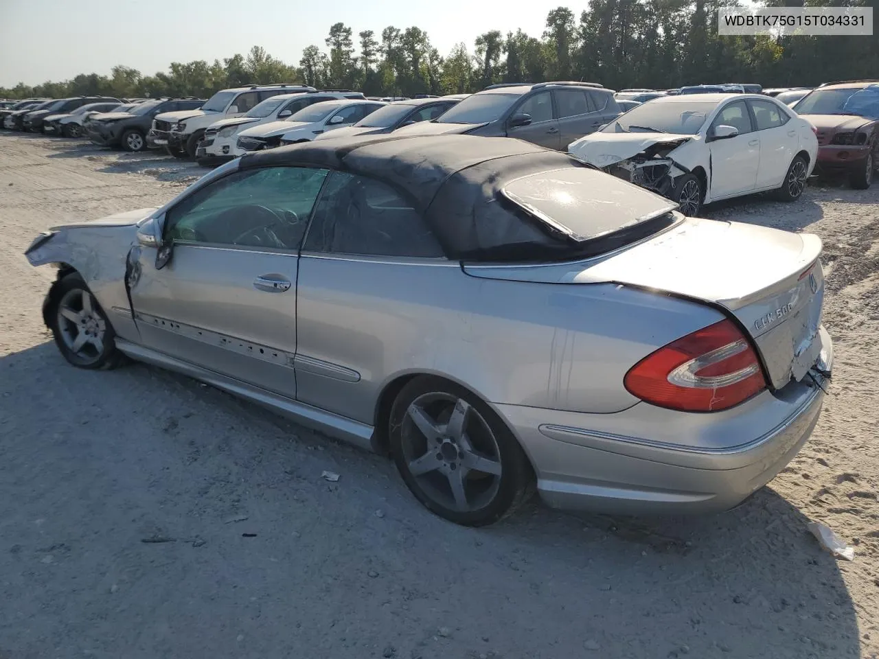 2005 Mercedes-Benz Clk 500 VIN: WDBTK75G15T034331 Lot: 72636504