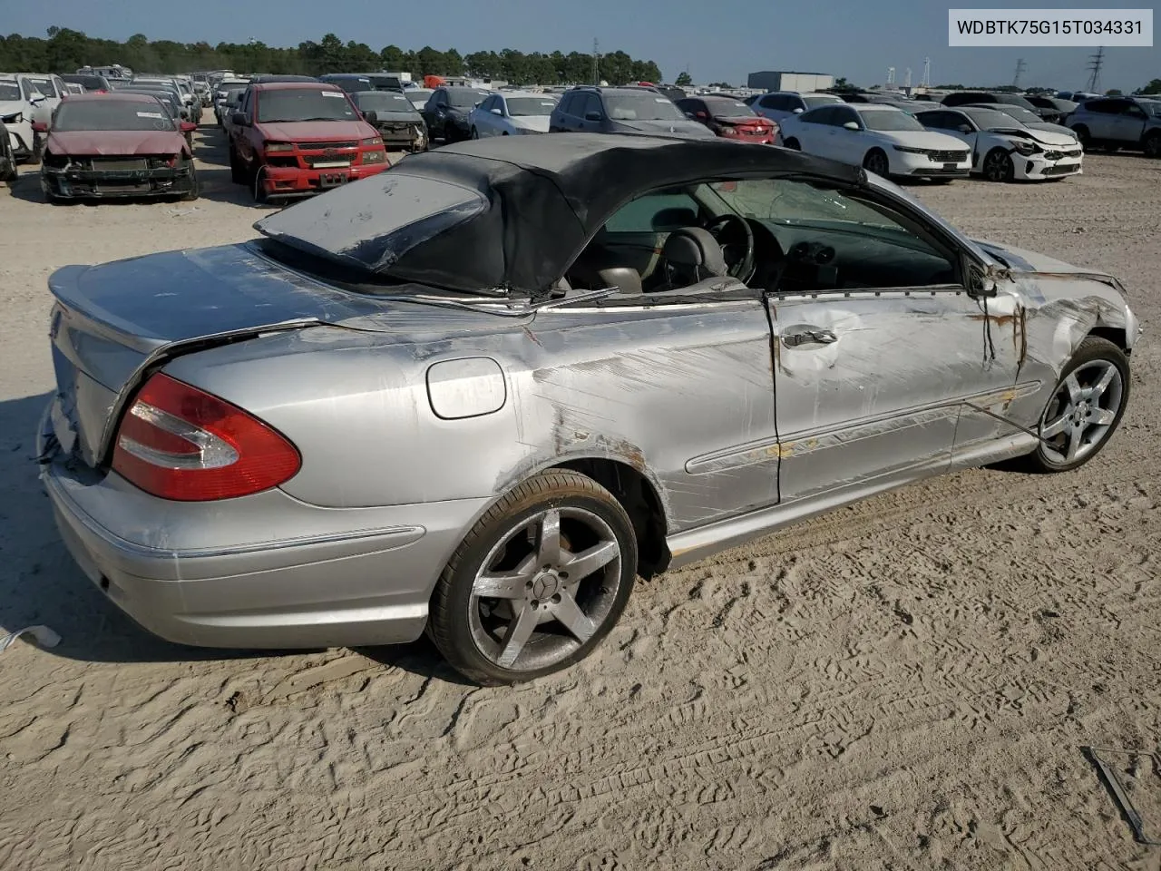 2005 Mercedes-Benz Clk 500 VIN: WDBTK75G15T034331 Lot: 72636504