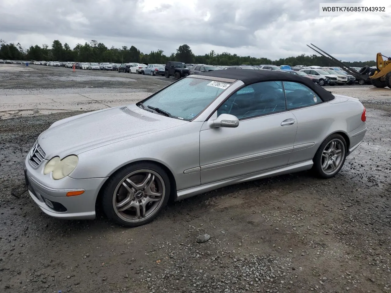 2005 Mercedes-Benz Clk 55 Amg VIN: WDBTK76G85T043932 Lot: 72786774