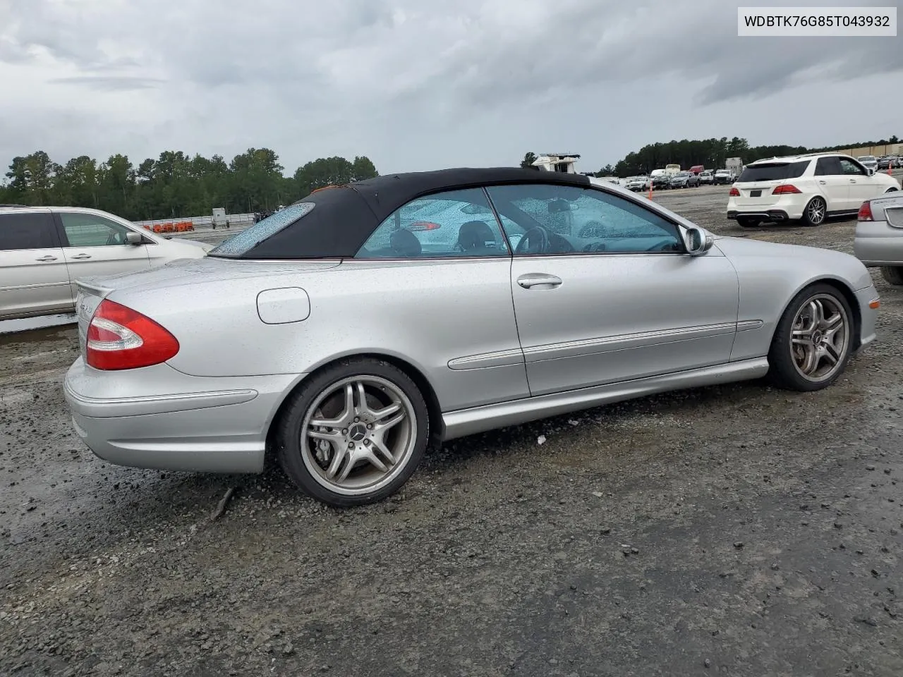 2005 Mercedes-Benz Clk 55 Amg VIN: WDBTK76G85T043932 Lot: 72786774