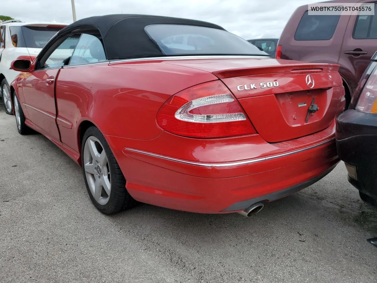 2005 Mercedes-Benz Clk 500 VIN: WDBTK75G95T045576 Lot: 74738314