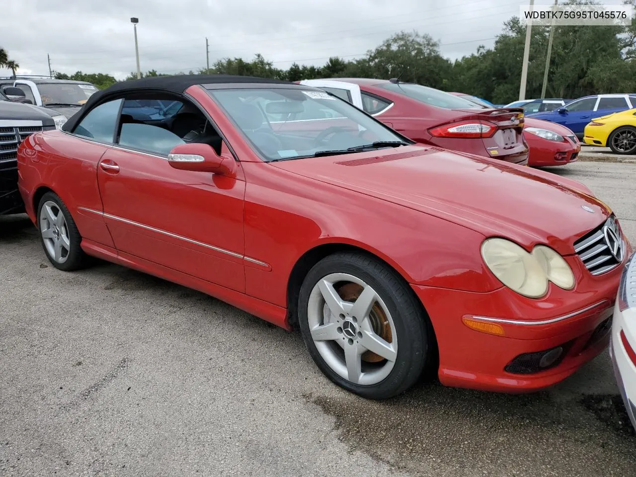 2005 Mercedes-Benz Clk 500 VIN: WDBTK75G95T045576 Lot: 74738314