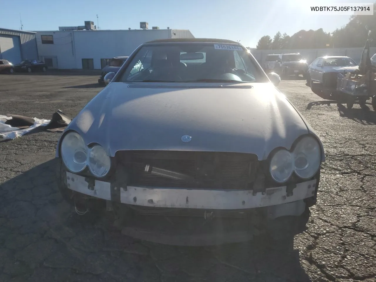 2005 Mercedes-Benz Clk 500 VIN: WDBTK75J05F137914 Lot: 75536144