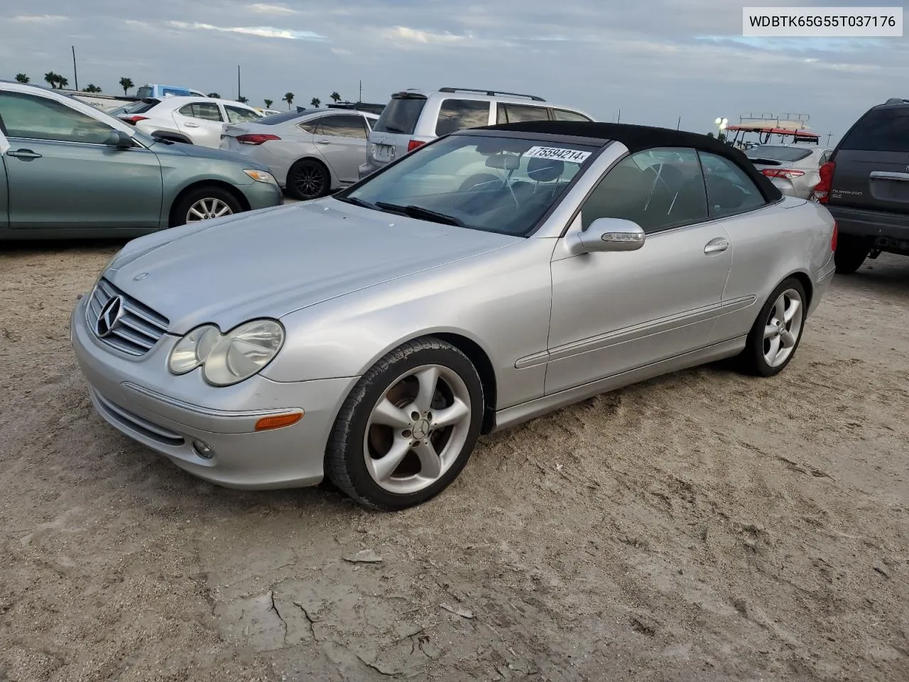 2005 Mercedes-Benz Clk 320 VIN: WDBTK65G55T037176 Lot: 75594214