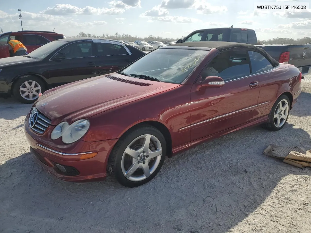 2005 Mercedes-Benz Clk 500 VIN: WDBTK75J15F146508 Lot: 77762524