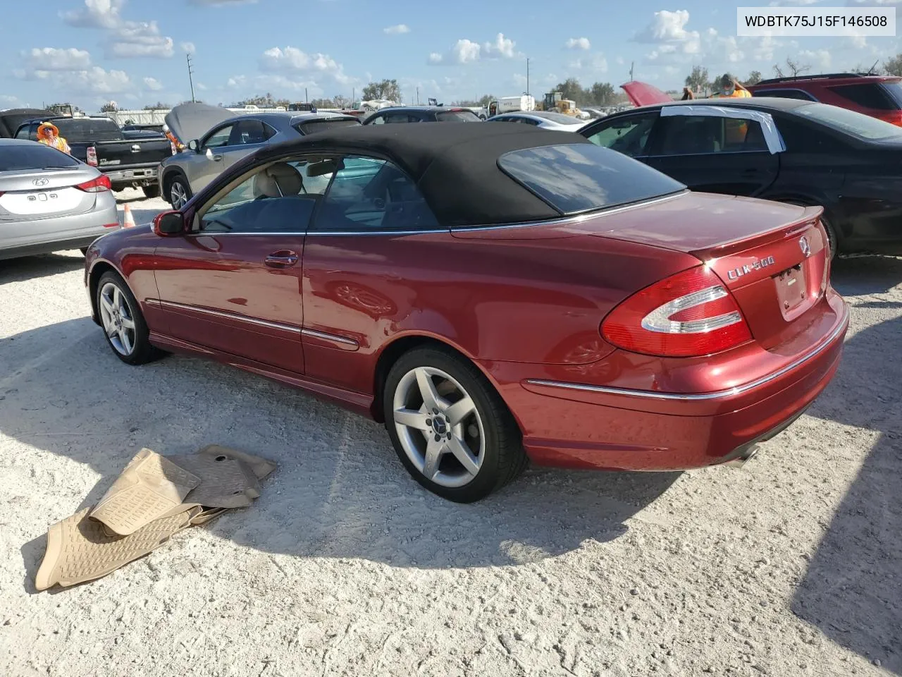 2005 Mercedes-Benz Clk 500 VIN: WDBTK75J15F146508 Lot: 77762524