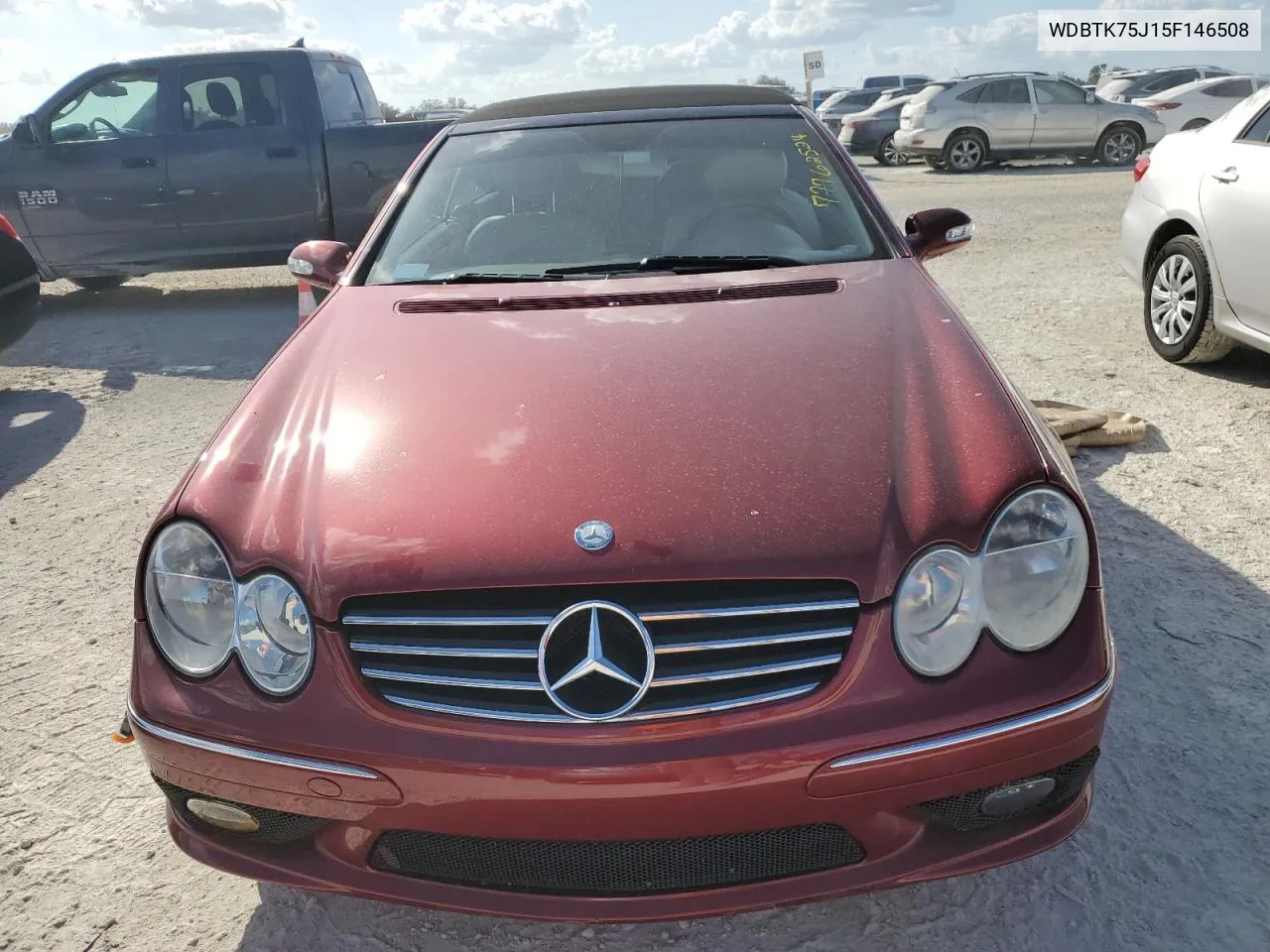 2005 Mercedes-Benz Clk 500 VIN: WDBTK75J15F146508 Lot: 77762524