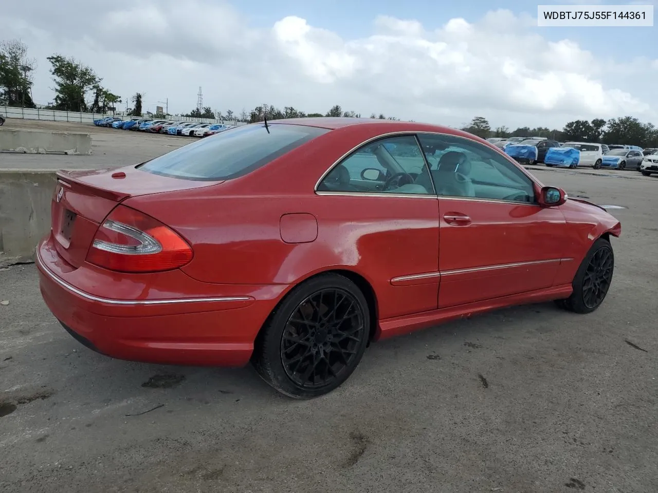 2005 Mercedes-Benz Clk 500 VIN: WDBTJ75J55F144361 Lot: 79212474