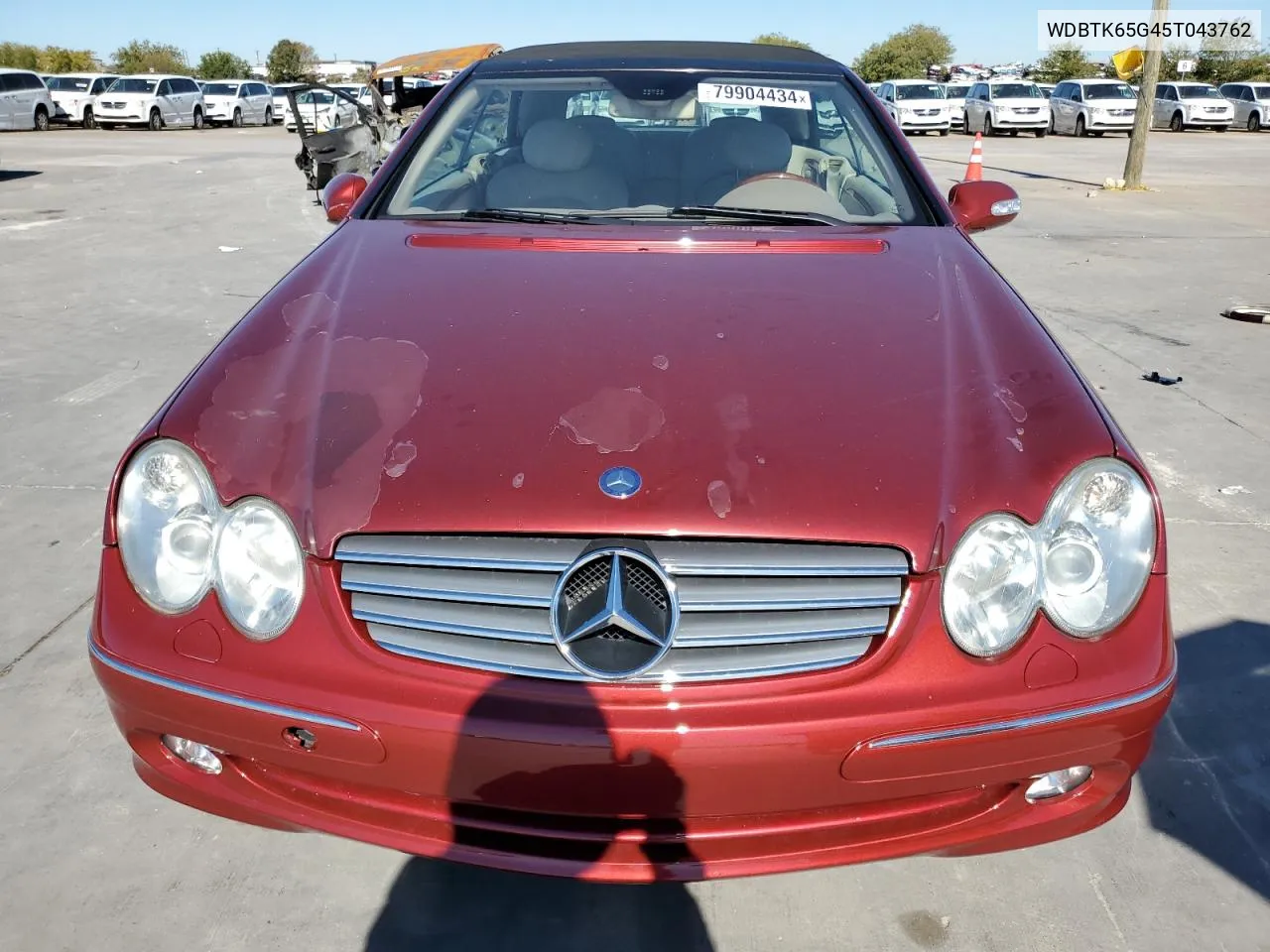 2005 Mercedes-Benz Clk 320 VIN: WDBTK65G45T043762 Lot: 79904434