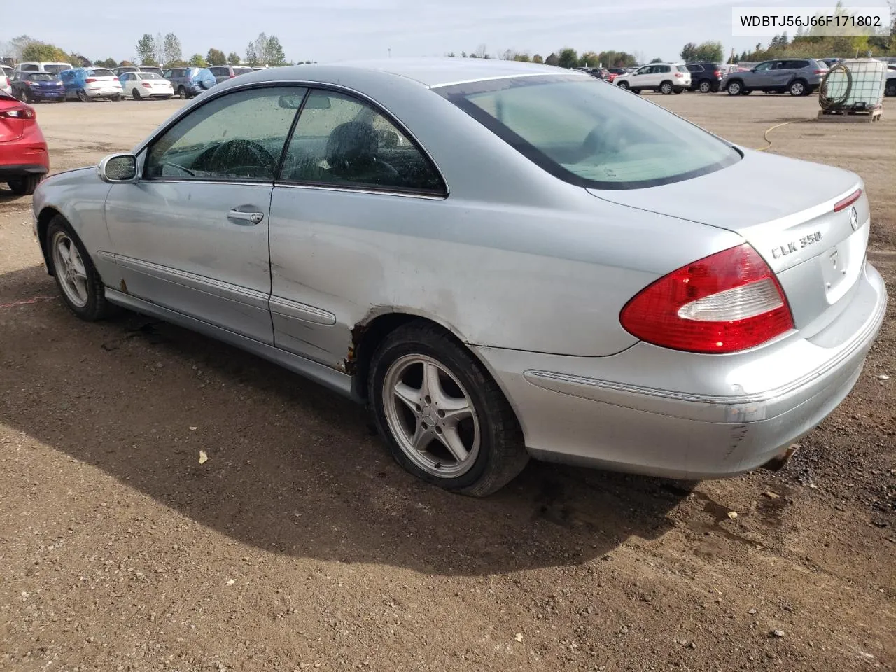 2006 Mercedes-Benz Clk 350 VIN: WDBTJ56J66F171802 Lot: 68858644