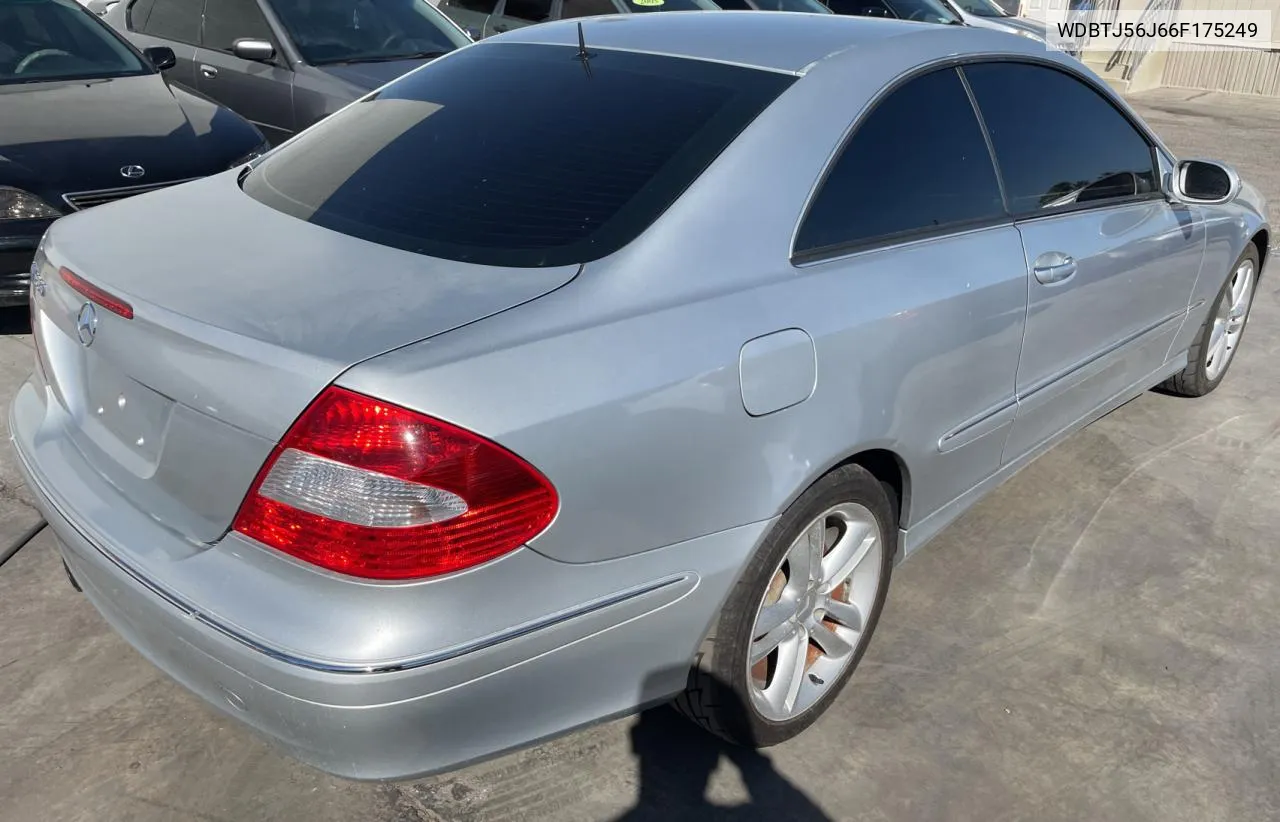 2006 Mercedes-Benz Clk 350 VIN: WDBTJ56J66F175249 Lot: 72844764