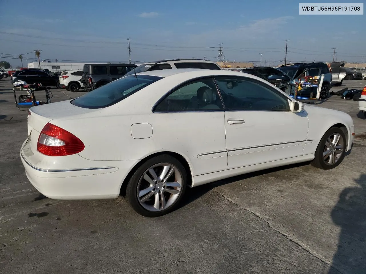 2006 Mercedes-Benz Clk 350 VIN: WDBTJ56H96F191703 Lot: 74537204