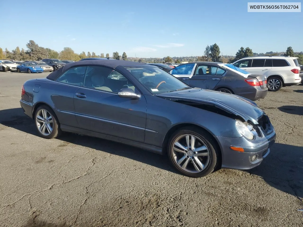 2006 Mercedes-Benz Clk 350 VIN: WDBTK56G56T062704 Lot: 75333534