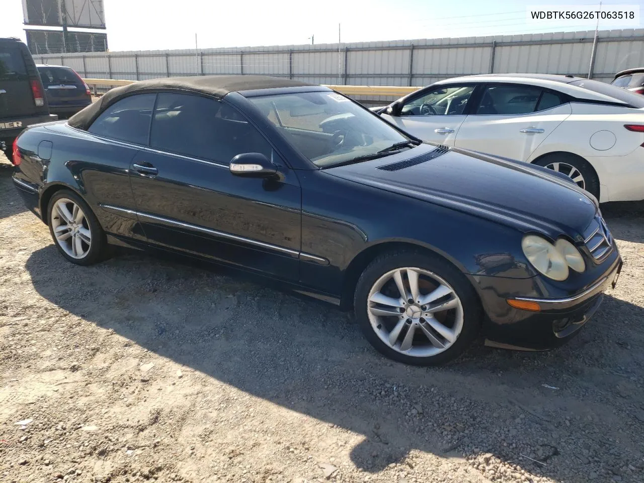 2006 Mercedes-Benz Clk 350 VIN: WDBTK56G26T063518 Lot: 76255904