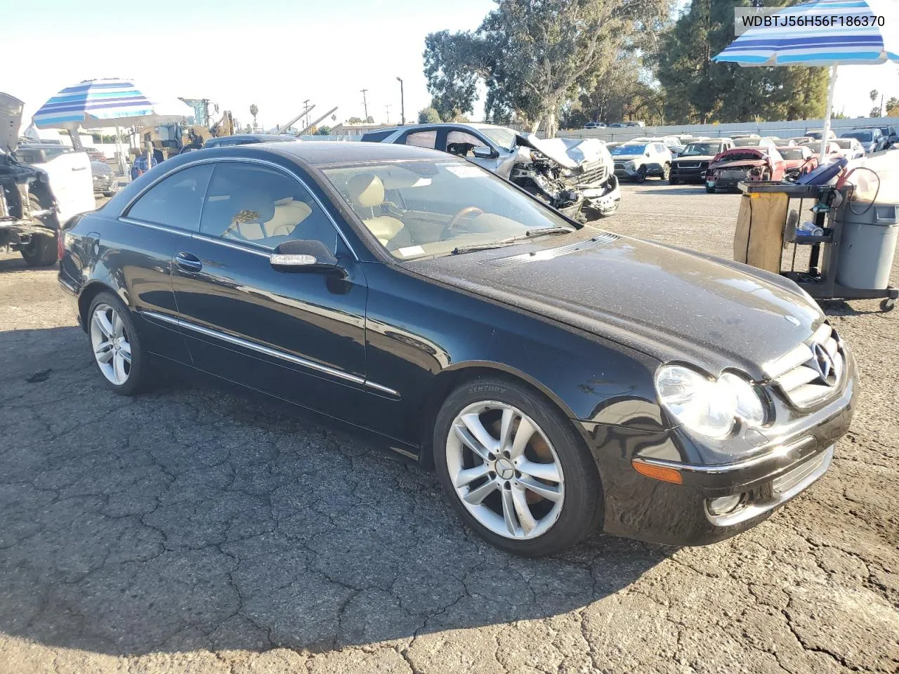 2006 Mercedes-Benz Clk 350 VIN: WDBTJ56H56F186370 Lot: 80393714