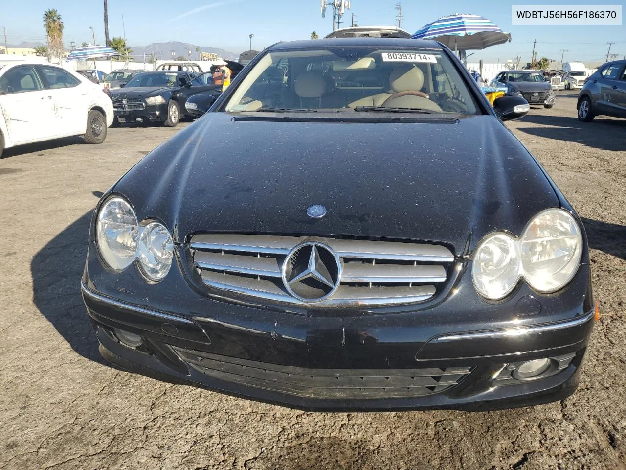 2006 Mercedes-Benz Clk 350 VIN: WDBTJ56H56F186370 Lot: 80393714