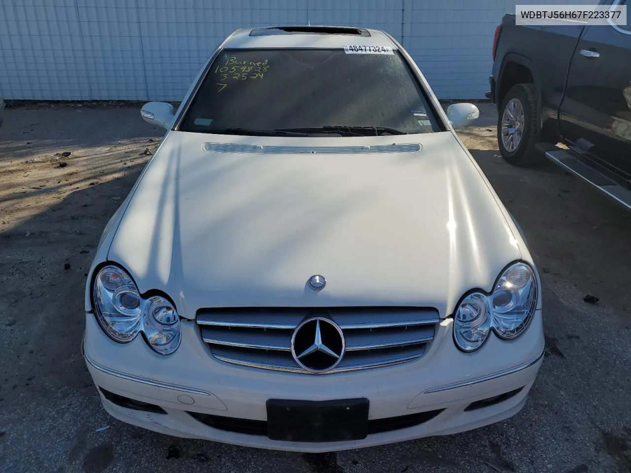 2007 Mercedes-Benz Clk 350 VIN: WDBTJ56H67F223377 Lot: 48477324