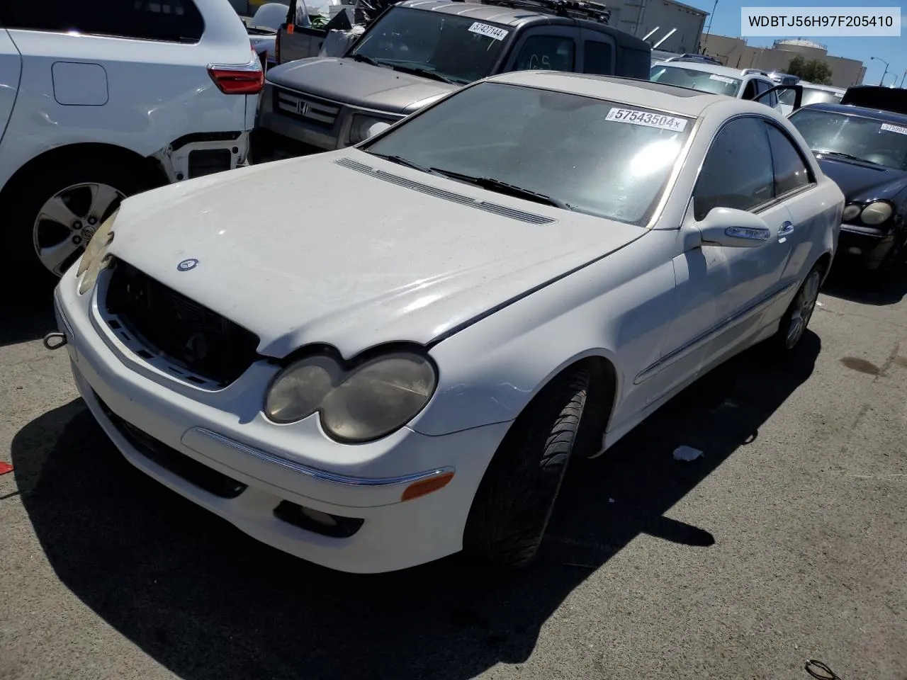 2007 Mercedes-Benz Clk 350 VIN: WDBTJ56H97F205410 Lot: 57543504