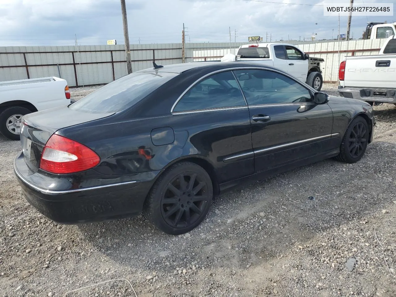 2007 Mercedes-Benz Clk 350 VIN: WDBTJ56H27F226485 Lot: 72680724