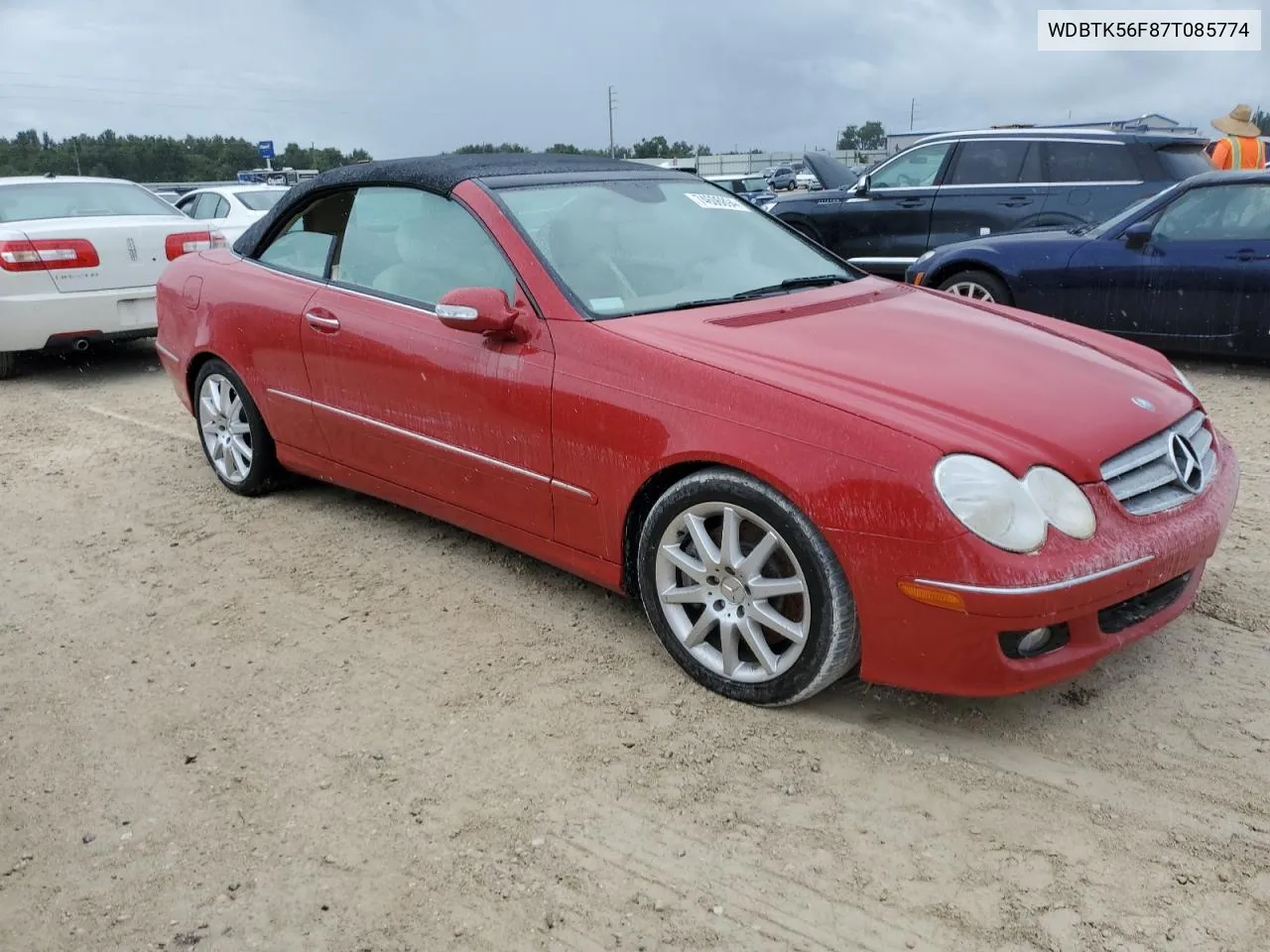 2007 Mercedes-Benz Clk 350 VIN: WDBTK56F87T085774 Lot: 74606894