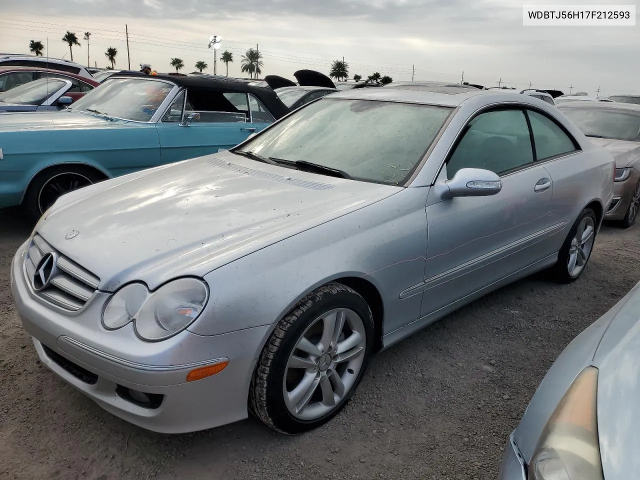 2007 Mercedes-Benz Clk 350 VIN: WDBTJ56H17F212593 Lot: 74792414