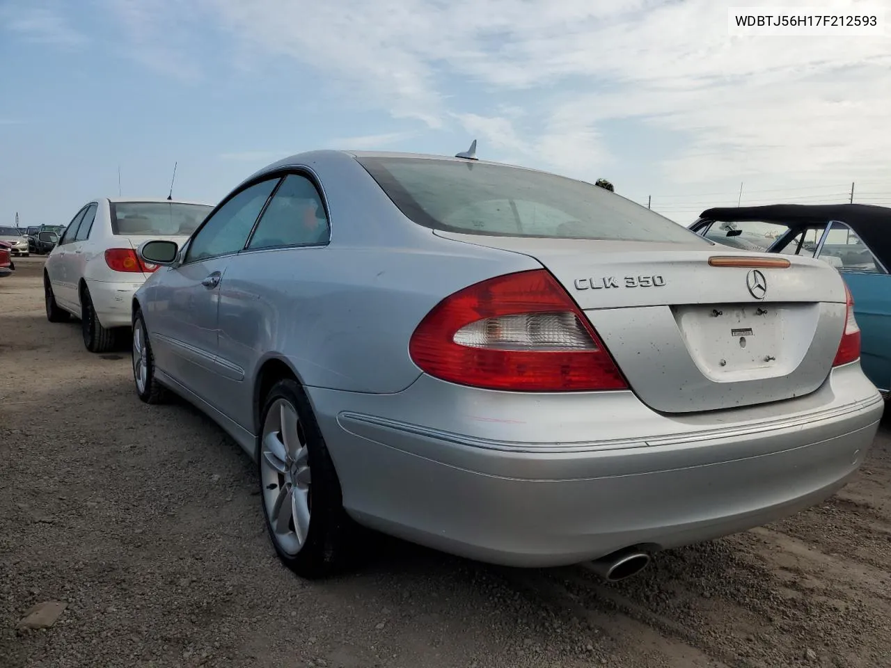 2007 Mercedes-Benz Clk 350 VIN: WDBTJ56H17F212593 Lot: 74792414