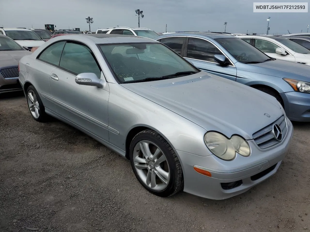 2007 Mercedes-Benz Clk 350 VIN: WDBTJ56H17F212593 Lot: 74792414