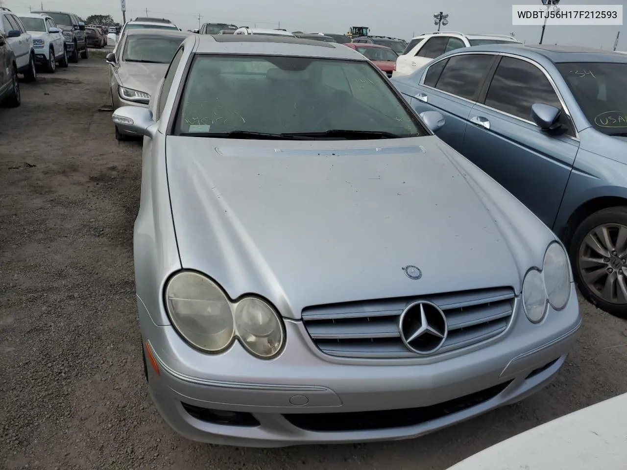 2007 Mercedes-Benz Clk 350 VIN: WDBTJ56H17F212593 Lot: 74792414