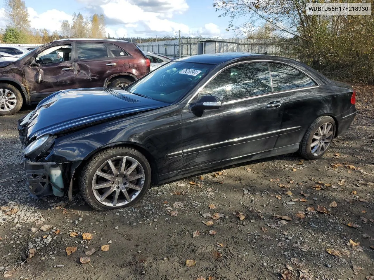 2007 Mercedes-Benz Clk 350 VIN: WDBTJ56H17F218930 Lot: 75250344