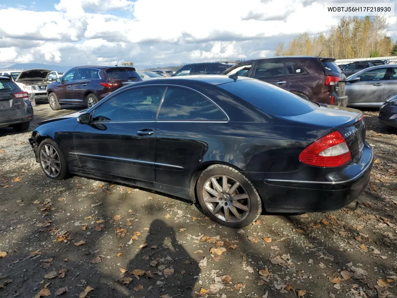 2007 Mercedes-Benz Clk 350 VIN: WDBTJ56H17F218930 Lot: 75250344