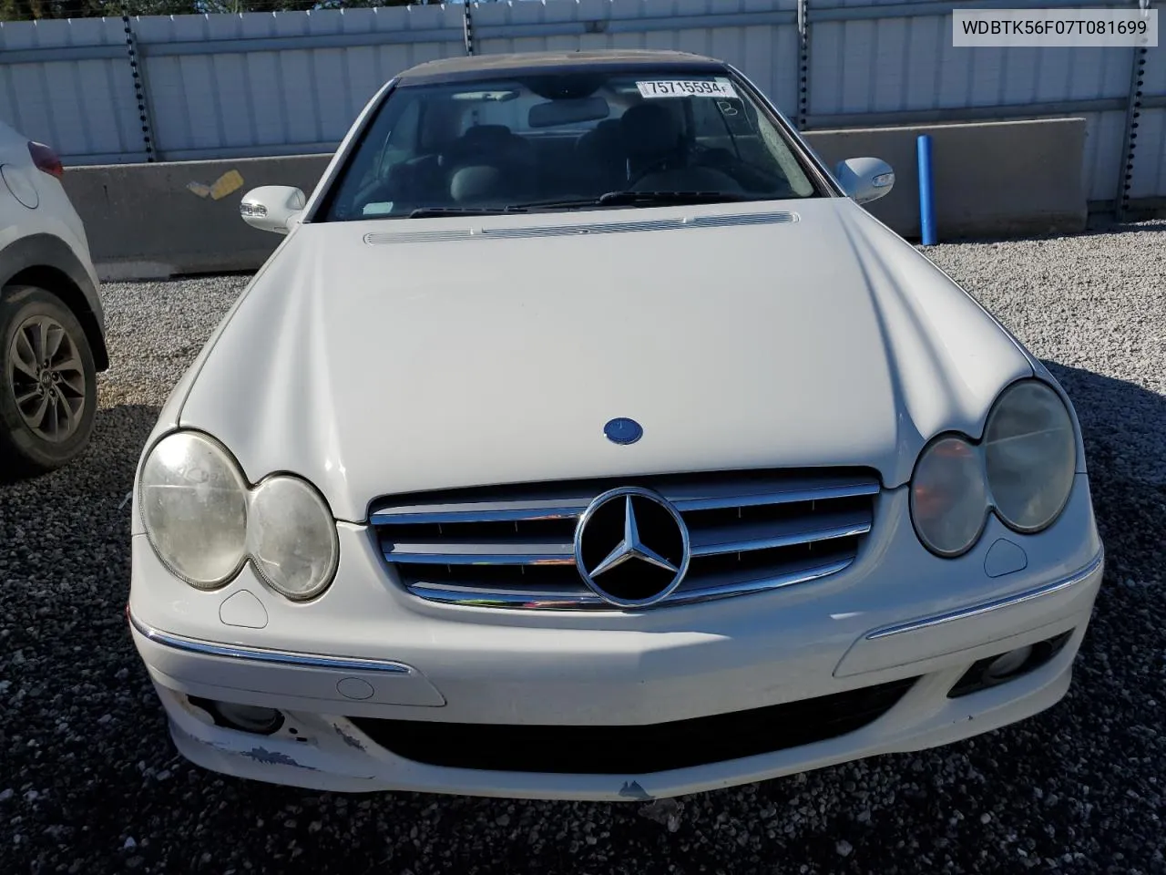 2007 Mercedes-Benz Clk 350 VIN: WDBTK56F07T081699 Lot: 75715594