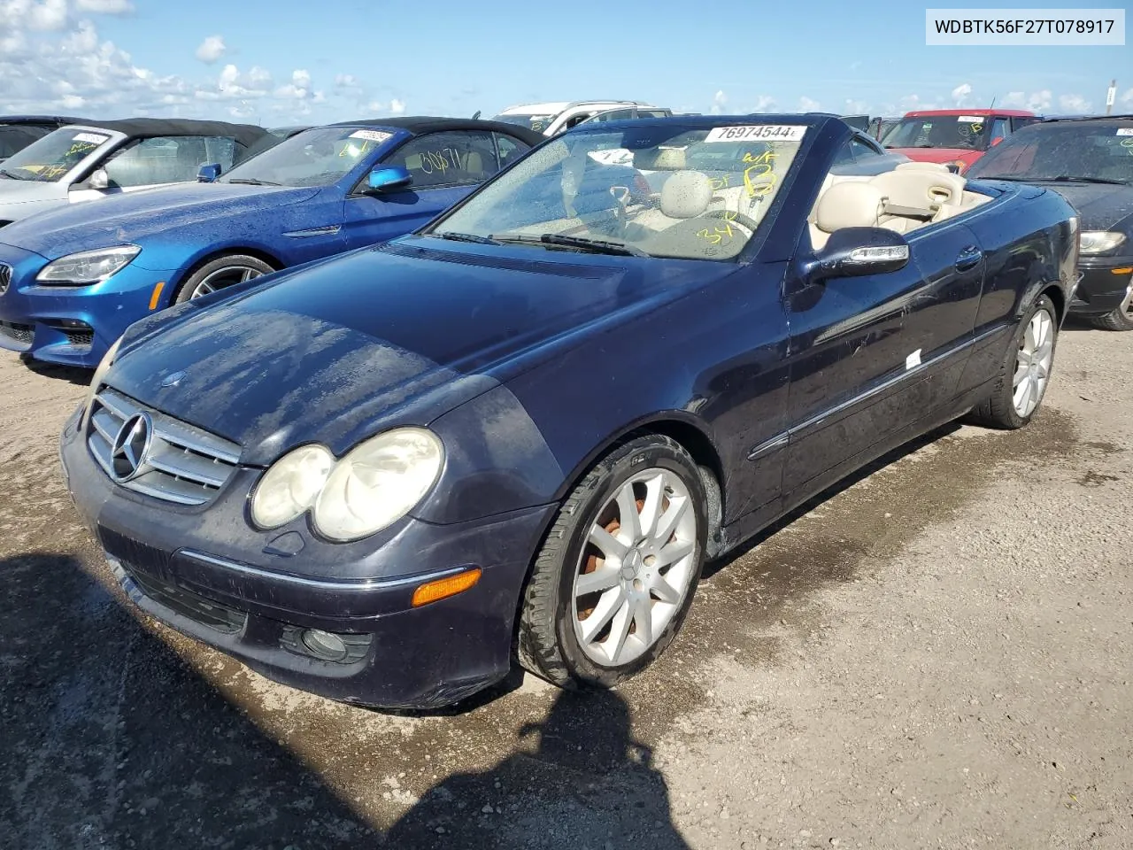 2007 Mercedes-Benz Clk 350 VIN: WDBTK56F27T078917 Lot: 76974544