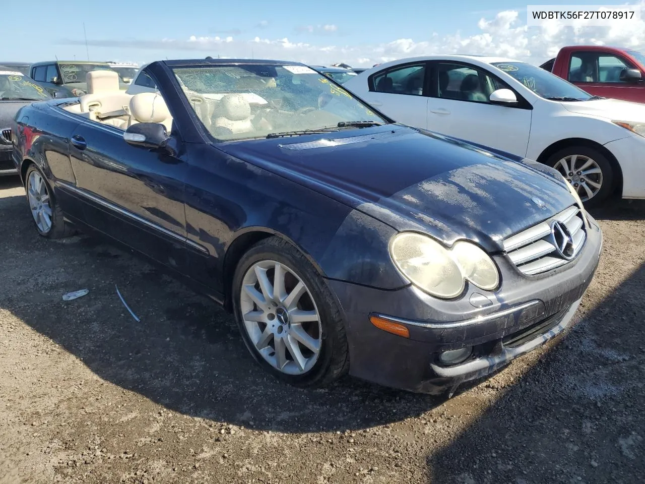 2007 Mercedes-Benz Clk 350 VIN: WDBTK56F27T078917 Lot: 76974544