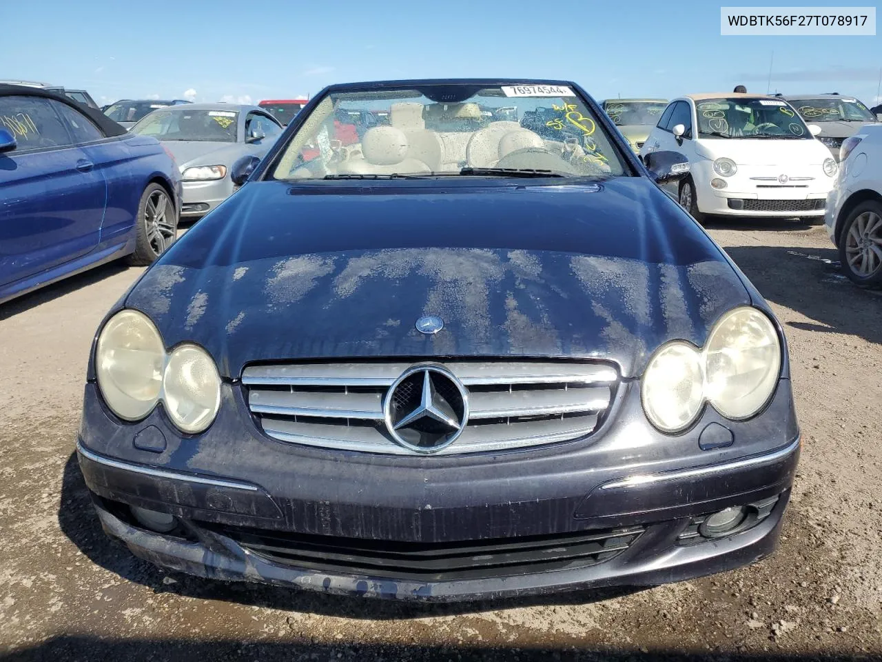 2007 Mercedes-Benz Clk 350 VIN: WDBTK56F27T078917 Lot: 76974544