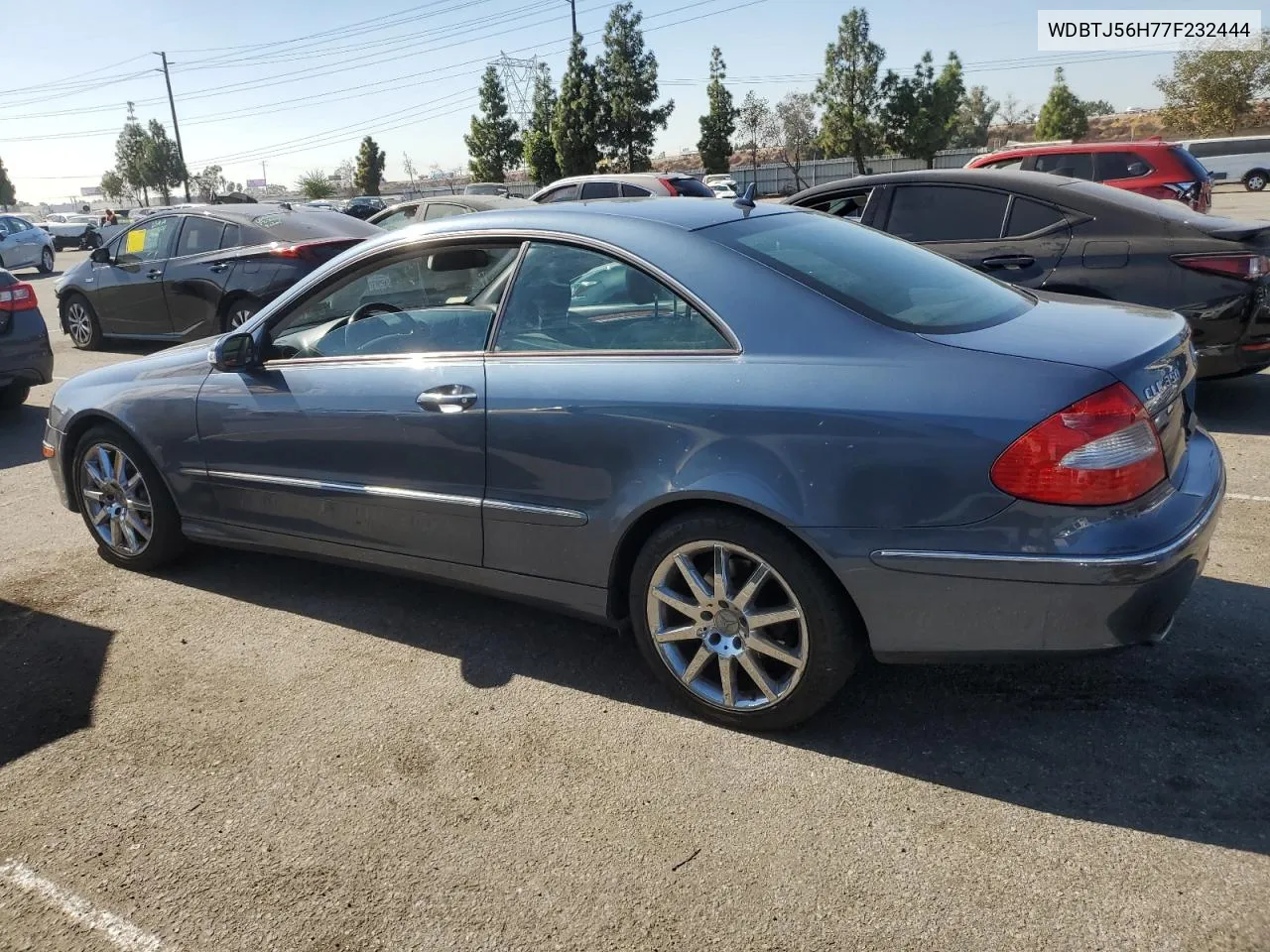 2007 Mercedes-Benz Clk 350 VIN: WDBTJ56H77F232444 Lot: 77906264