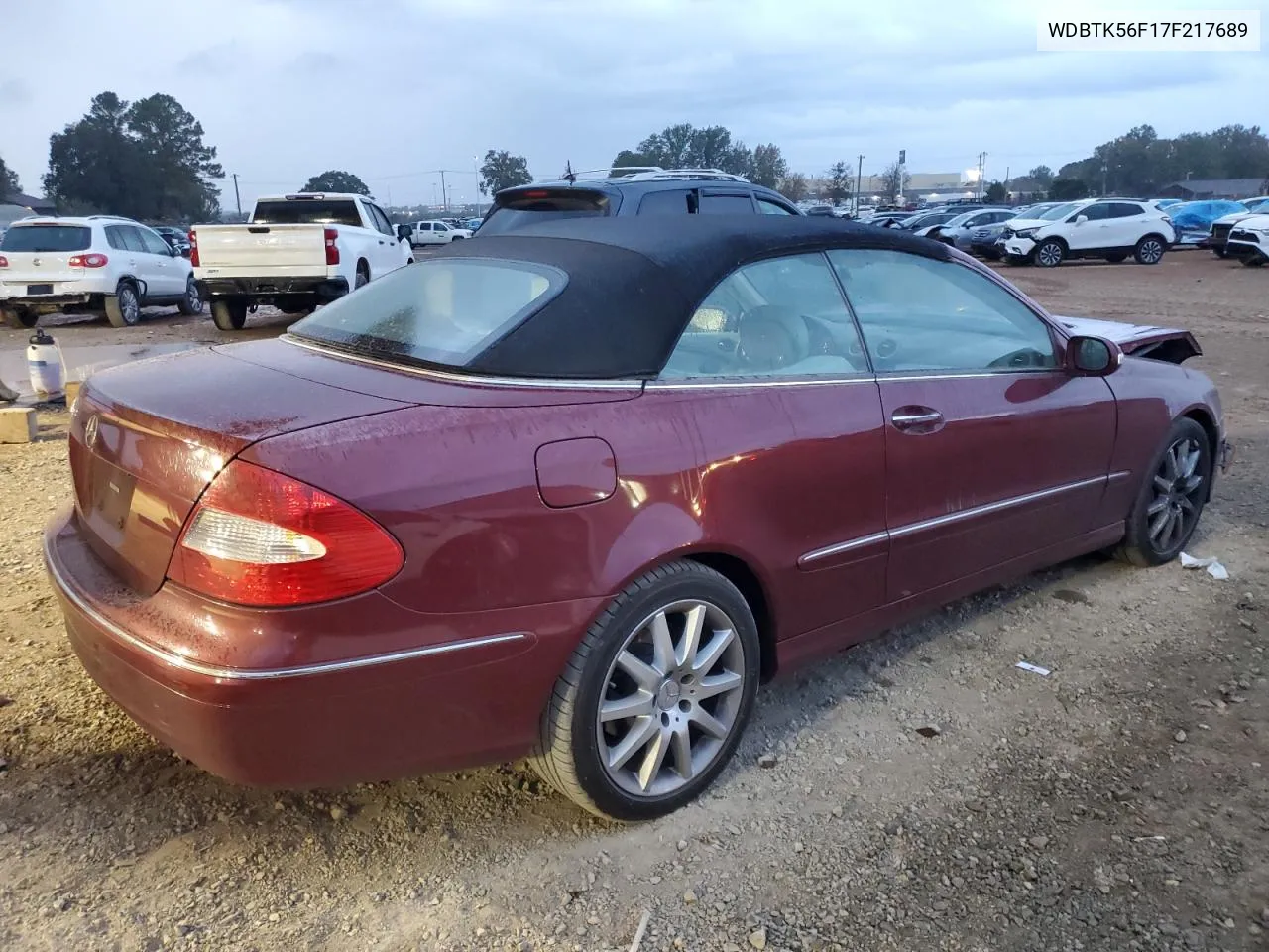 2007 Mercedes-Benz Clk 350 VIN: WDBTK56F17F217689 Lot: 78733614