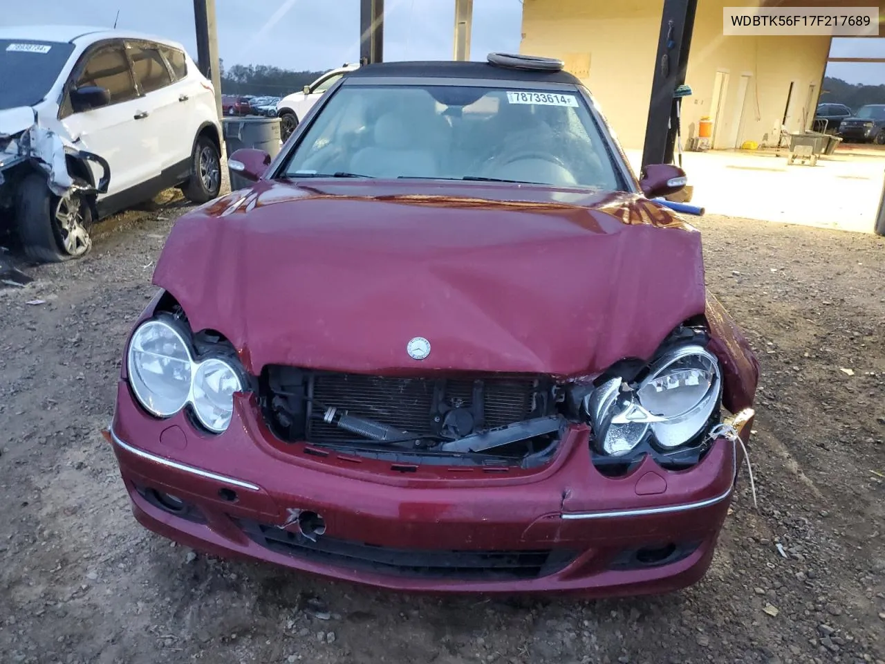 2007 Mercedes-Benz Clk 350 VIN: WDBTK56F17F217689 Lot: 78733614