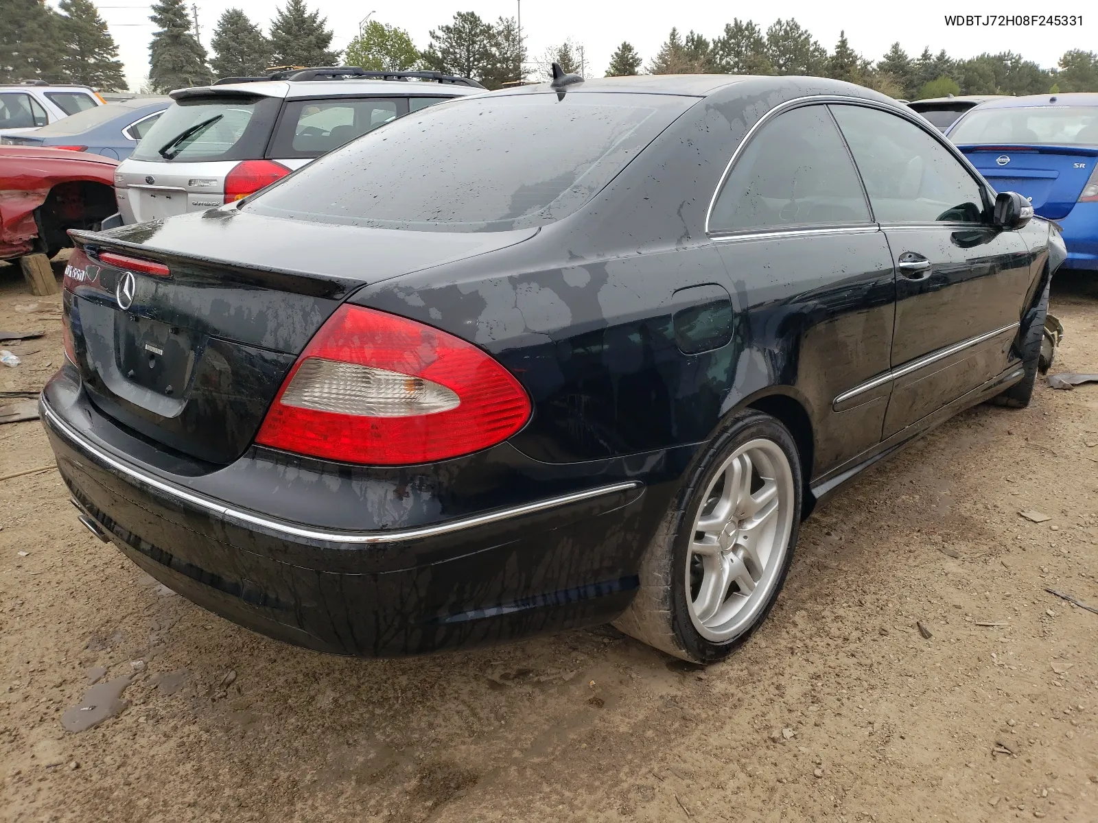 2008 Mercedes-Benz Clk 550 VIN: WDBTJ72H08F245331 Lot: 52142694