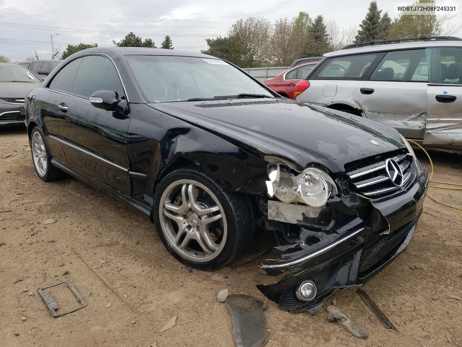 2008 Mercedes-Benz Clk 550 VIN: WDBTJ72H08F245331 Lot: 52142694