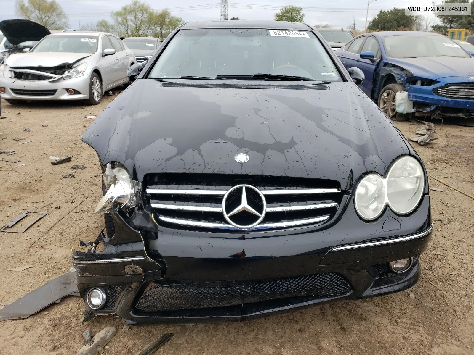 2008 Mercedes-Benz Clk 550 VIN: WDBTJ72H08F245331 Lot: 52142694