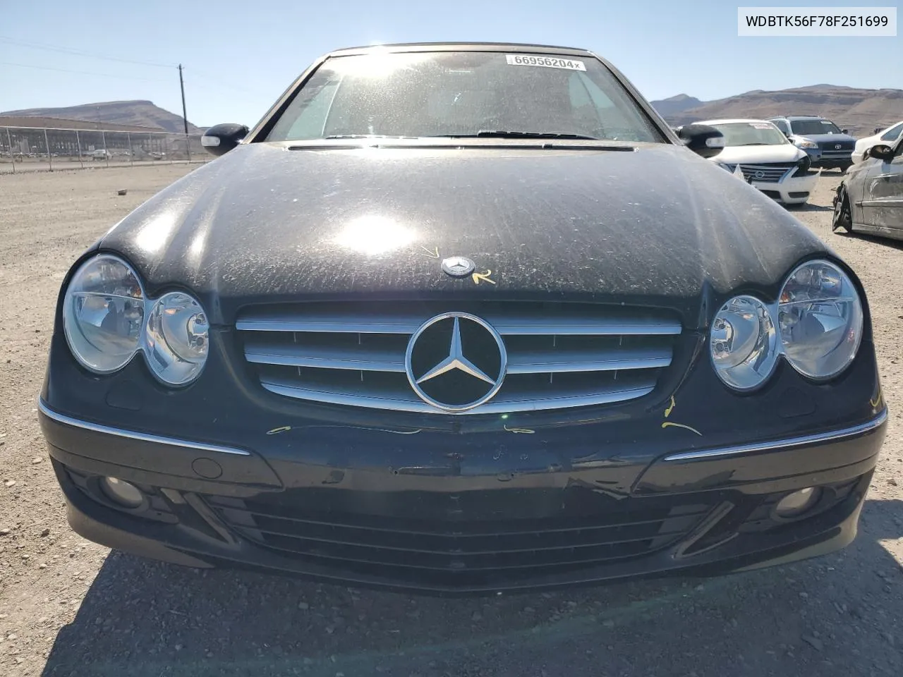 2008 Mercedes-Benz Clk 350 VIN: WDBTK56F78F251699 Lot: 66956204