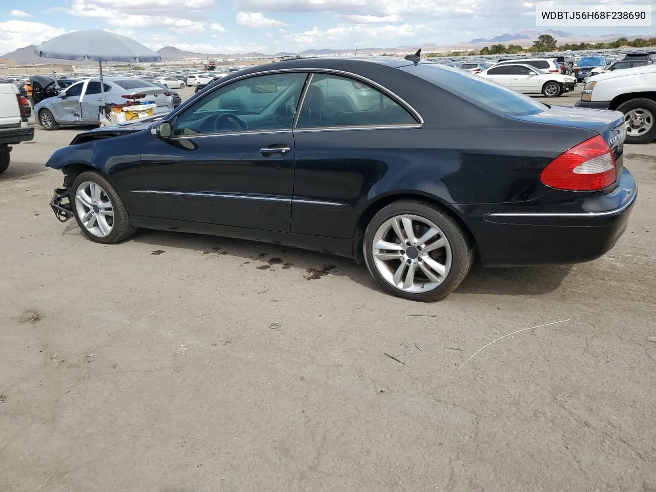 2008 Mercedes-Benz Clk 350 VIN: WDBTJ56H68F238690 Lot: 72614554