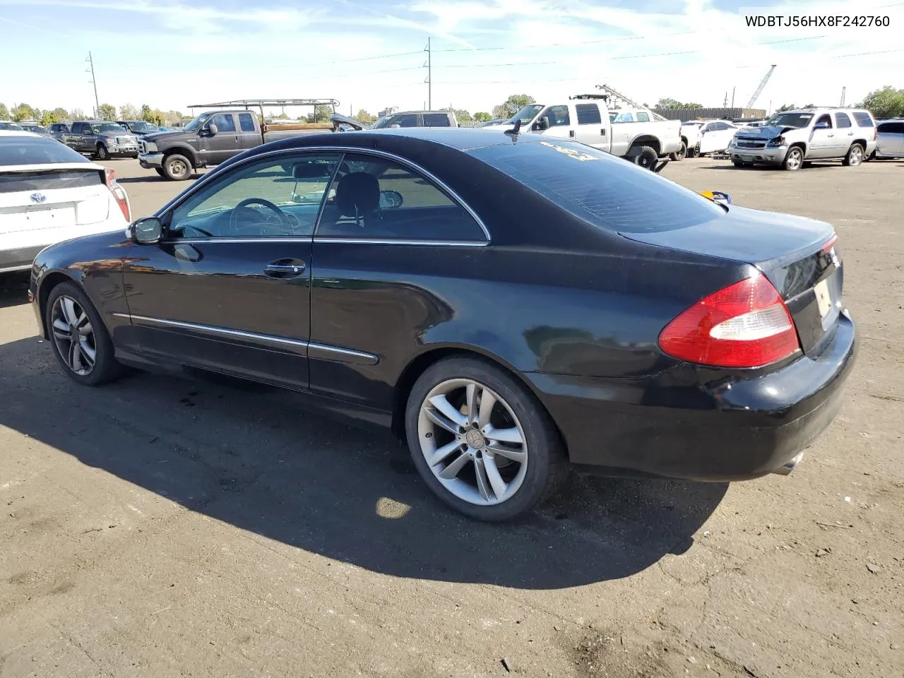 2008 Mercedes-Benz Clk 350 VIN: WDBTJ56HX8F242760 Lot: 72940694